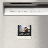 Classy Zwart-wit Save the Date Magneet (Insitu (Vaatwasser))