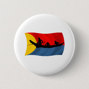 Clatsop Stam Vlag Knop Ronde Button 5,7 Cm