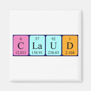 Claud periodieke table name magnet magneet