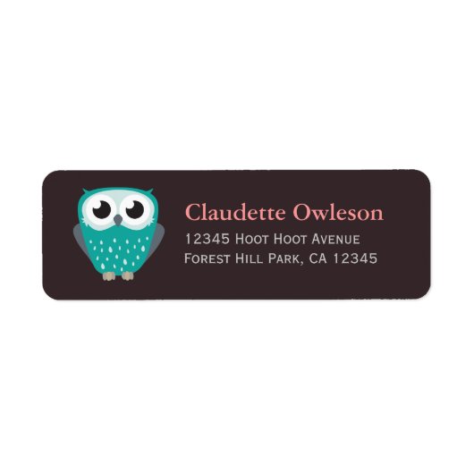 Claude de Kleine Uil | Retouradreslabels Etiket (Voorkant)