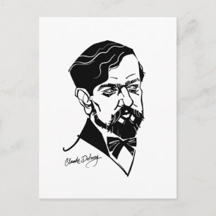 Claude Debussy Briefkaart
