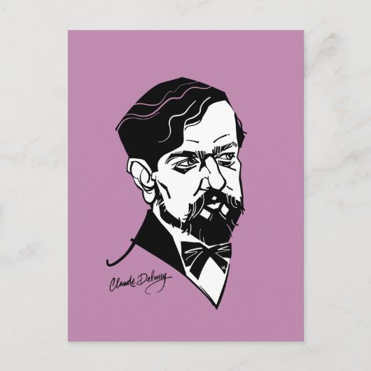 Claude Debussy Briefkaart (Voorkant)