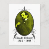 Claude Debussy Briefkaart (Voorkant)