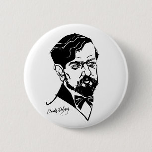 Claude Debussy Ronde Button 5,7 Cm