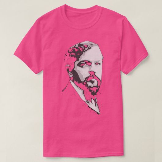 Claude Debussy Zwart-Wit T-shirt (Design voorkant)