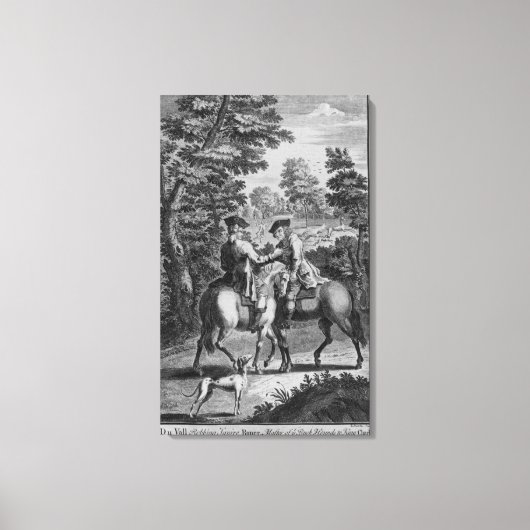 Claude Duval robbing Squire Roper Canvas Afdruk (Voorkant)