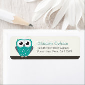 Claude la Petite Chouette | Étiquettes d'adresse d (En situation)