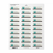 Claude la Petite Chouette | Étiquettes d'adresse d (Feuille entière)