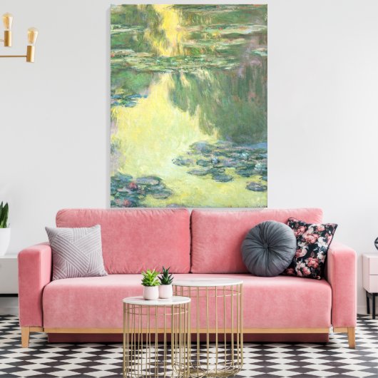 Claude Monet 1907  waterlilies Canvas Afdruk (Insitu (Woonkamer))