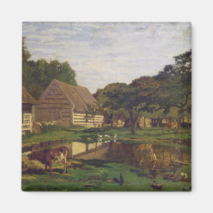Claude Monet A Farmyard in Normandië Magneet