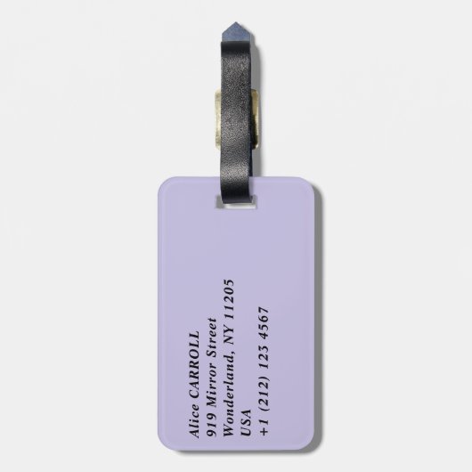 Claude Monet - Agapanthus Bagagelabel (Achterkant verticaal)