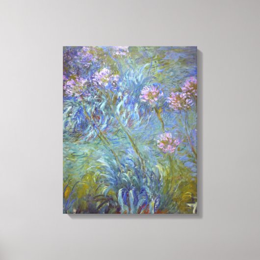 Claude Monet Agapanthus Canvas Afdruk (Voorkant)
