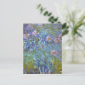 Claude Monet Agapanthus Fine Art Floral GalleryHD Briefkaart (Staand voorkant)