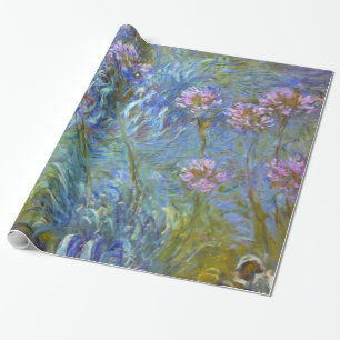 Claude Monet Agapanthus Fine Art Floral GalleryHD Cadeaupapier