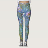 Claude Monet Agapanthus Fine Art Floral GalleryHD Leggings (Voorkant)