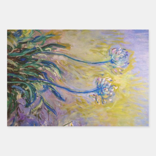 Claude Monet - Agapanthus Inpakpapier Vel (Voorkant)