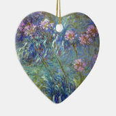 Claude Monet Agapanthus Keramisch Ornament (Rechts)