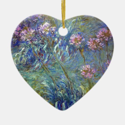 Claude Monet Agapanthus Keramisch Ornament (Voorkant)