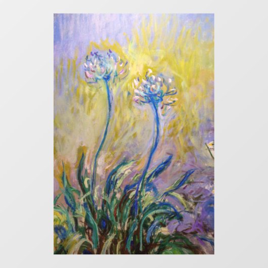 Claude Monet - Agapanthus Raamsticker (Vel)