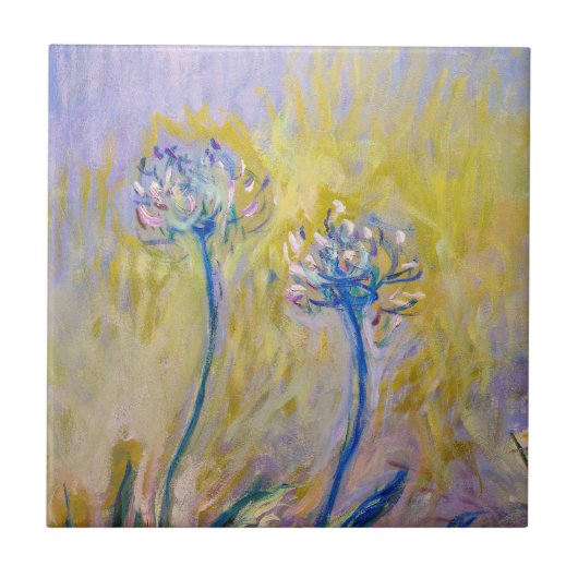 Claude Monet - Agapanthus Tegeltje (Voorkant)