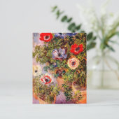 Claude Monet Anemonen Briefkaart (Staand voorkant)