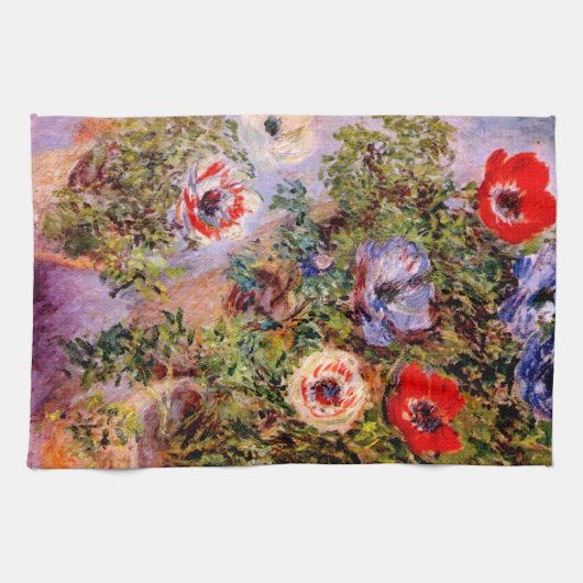 Claude Monet Anemonen Theedoek (Horizontaal)