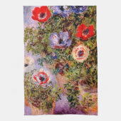 Claude Monet Anemonen Theedoek (Verticaal)
