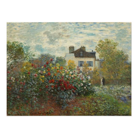 Claude Monet | Artiestuin in Argentinië Perfect Poster (Voorkant)