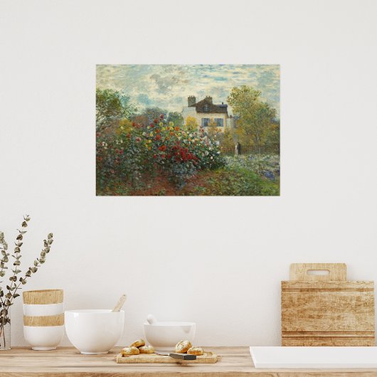 Claude Monet | Artiestuin in Argentinië Poster (Keuken)