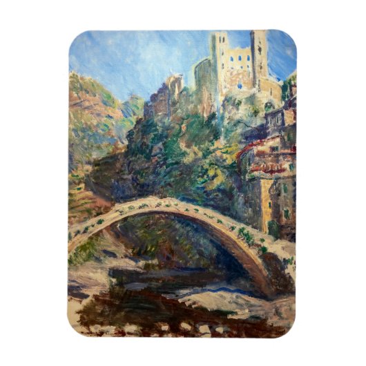 Claude Monet artwork - The Castle of Dolceacqua Magneet (Verticaal)