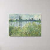 Claude Monet Banks of the Seine Vétheuil Canvas Afdruk (Voorkant)