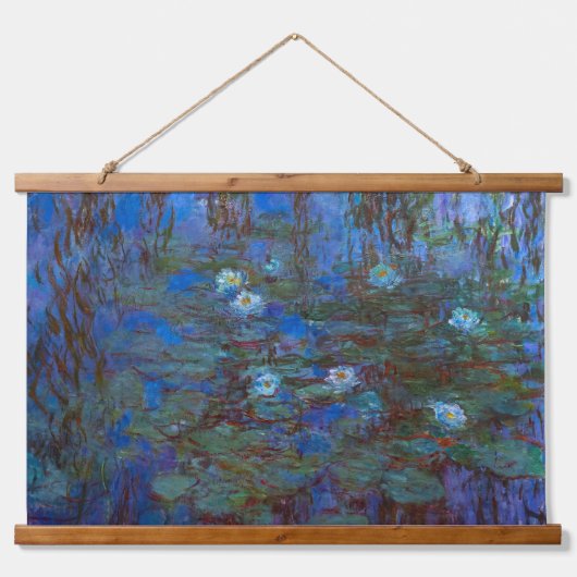 Claude Monet - Blauwe Waterlelies Hangend Wandkleed (Voorkant)