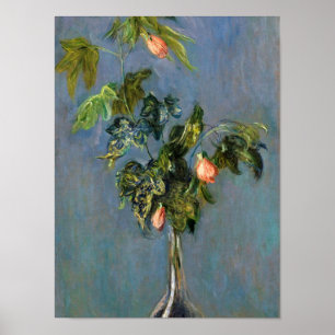 Claude Monet - bloemen in een vaas Poster