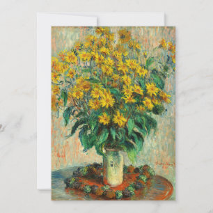 Claude Monet - Bloemen van de aardpeer Kaart