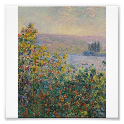Claude Monet - bloemkool te Vetheuil Foto Afdruk (Voorkant)
