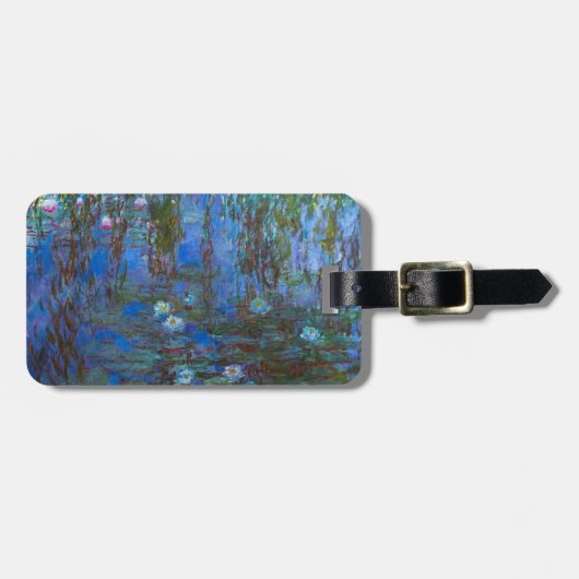 Claude Monet - Blue Water Lilies Bagagelabel (Voorkant horizontaal)