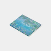 Claude Monet Blue Water Lilies Classic Post-it® Notes (Schuin)