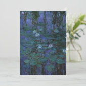 Claude Monet - Blue Water Lilies Kaart (Staand voorkant)