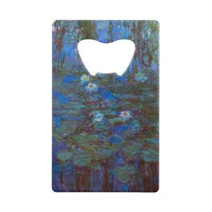 Claude Monet - Blue Water Lilies Kredietkaart Flessenopener