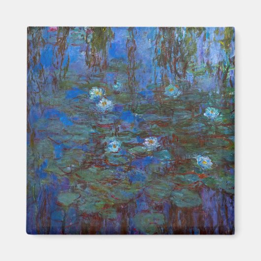 Claude Monet - Blue Water Lilies Magneet (Voorkant)
