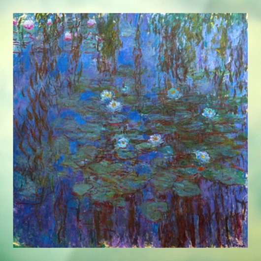 Claude Monet - Blue Water Lilies Raamsticker