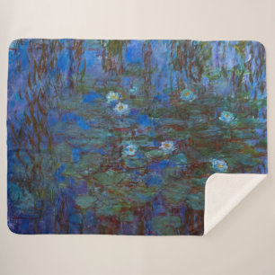 Claude Monet - Blue Water Lilies Sherpa Deken