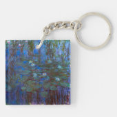 Claude Monet - Blue Water Lilies Sleutelhanger (Achterkant)