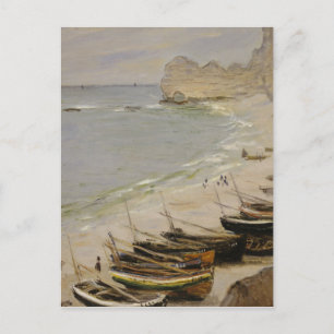 Claude Monet - Boat aan het strand van Etretat Briefkaart