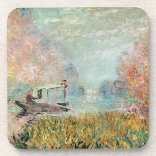 Claude Monet Boat Studio op de zegen Bier Onderzetter