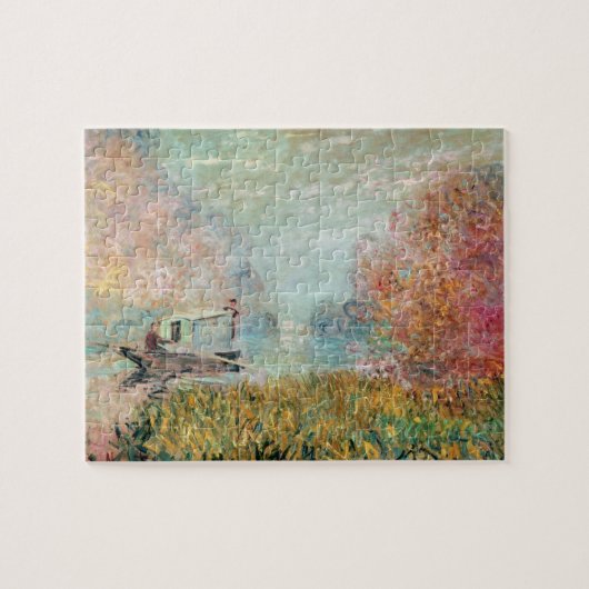 Claude Monet | Boat Studio op de zegen Legpuzzel (Horizontaal)