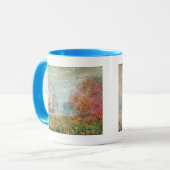 Claude Monet | Boat Studio op de zegen Mok (Voorkant links)