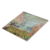 Claude Monet | Boat Studio op de zegen Tegeltje (Zijkant)