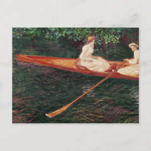 Claude Monet Boating op de Epte Briefkaart