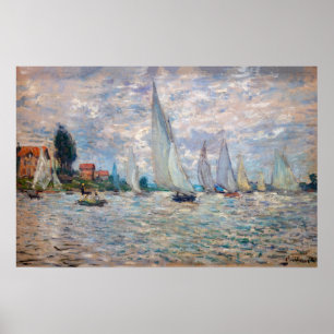 Claude Monet - Boats Regatta in Argenteuil Poster